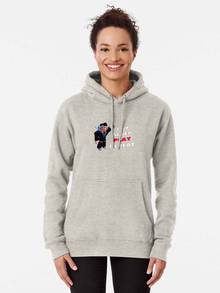 Roblox Eat Sleep Play Repeat Pullover Hoodie By Hypetype Redbubble - bolsa de tela roblox eat sleep play repeat de hypetype redbubble