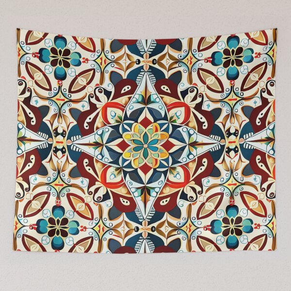 Item preview, Grand Fair Carousel Aerial Floral Star Carnival Cymatics  designed and sold by Zeporas Castle.