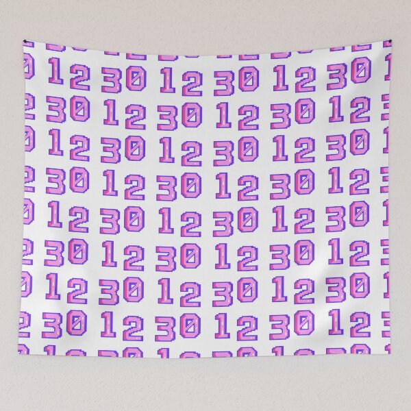 Item preview, sticker pack, game pink numbers 0-1-2-3 designed and sold by Numbers-Art.