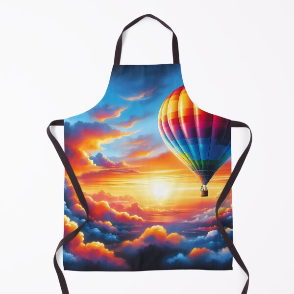 Item preview, Hot Air Balloon Soaring Through Vibrant Sunset Clouds designed and sold by Vitalka-uk.
