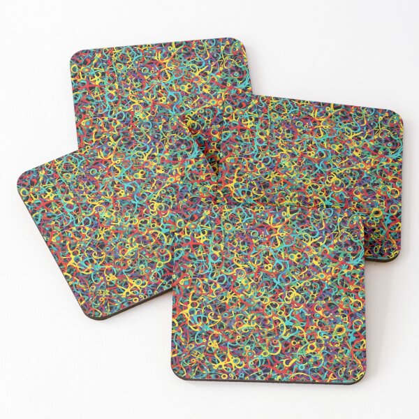 Item preview, Abstract Colorful Squiggles Pattern designed and sold by calibrit.