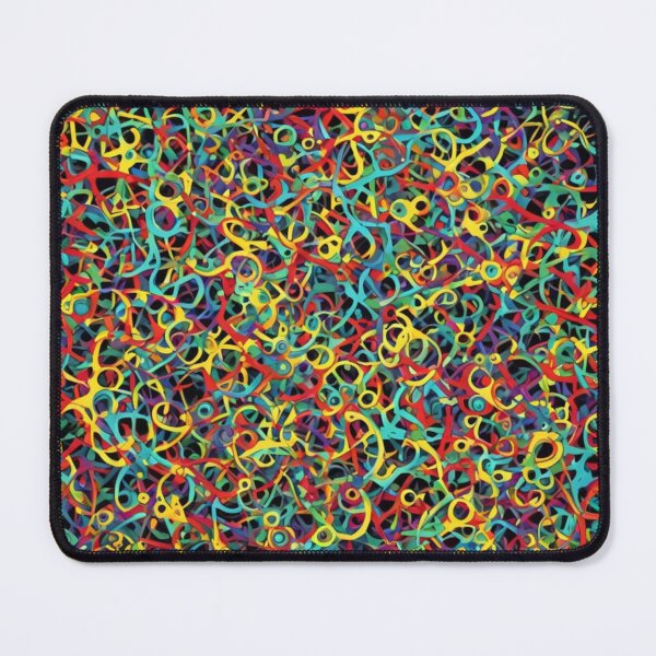 Item preview, Abstract Colorful Squiggles Pattern designed and sold by calibrit.