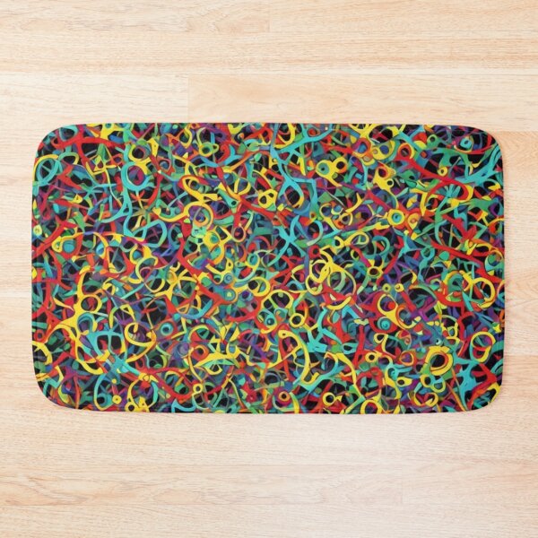 Item preview, Abstract Colorful Squiggles Pattern designed and sold by calibrit.