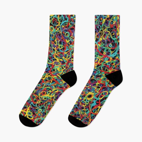 Item preview, Abstract Colorful Squiggles Pattern designed and sold by calibrit.