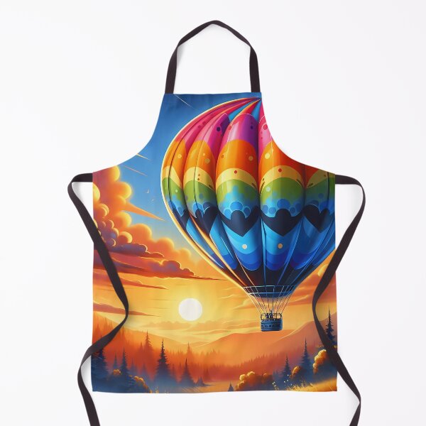 Item preview, Vibrant Hot Air Balloon at Sunset Over Scenic Landscape designed and sold by Vitalka-uk.