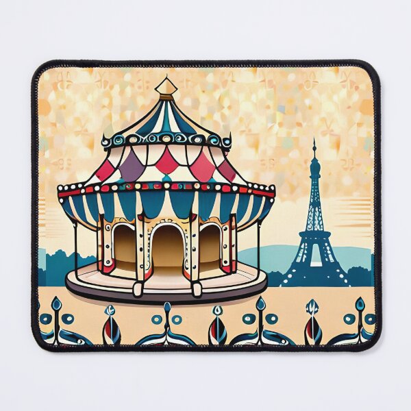 Item preview, Grand Fair Carousel Whimsical Wayfair Carnival Eiffel Tower designed and sold by Zeporas Castle.