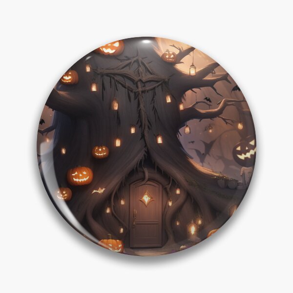 Item preview, Haunted Halloween Autumn Pumpkin Tree designed and sold by EnchantedVista.