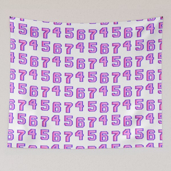 Item preview, sticker pack, game pink numbers 4-5-6-7 designed and sold by Numbers-Art.