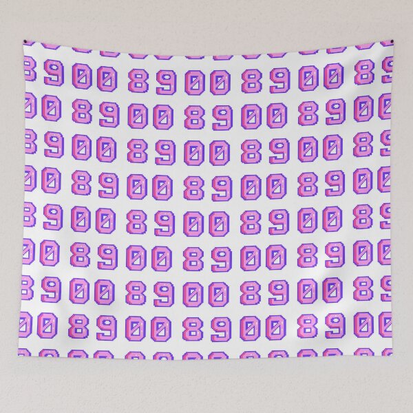 Item preview, sticker pack, game pink numbers 8-9-0-0 designed and sold by Numbers-Art.