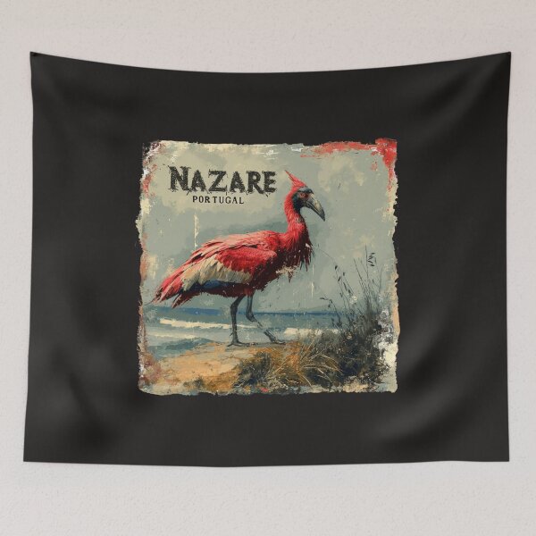 Item preview, A Vintage Illustration of Nazare - Portugal designed and sold by GoodOldVintage.