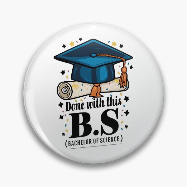 Item preview, Done With This BS Bachelor of Science GRADUATION designed and sold by DoodlrMob.