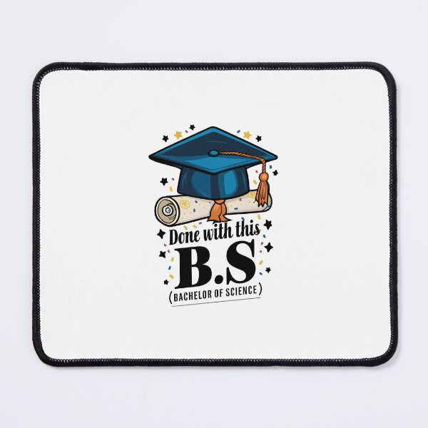 Item preview, Done With This BS Bachelor of Science GRADUATION designed and sold by DoodlrMob.