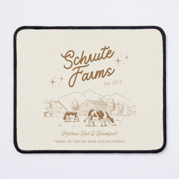 Item preview, Schrute Farms - 'Historic Bed & Breakfast, home of the 200-year old mattress" cows and farms drawing - The Office (US)  designed and sold by ach-prints.