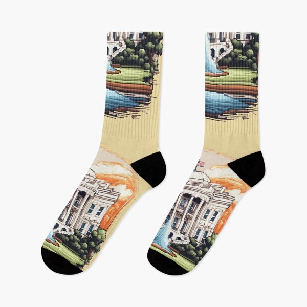 Item preview, The White House in  8-Bit Graphics. designed and sold by LeftImpressed.