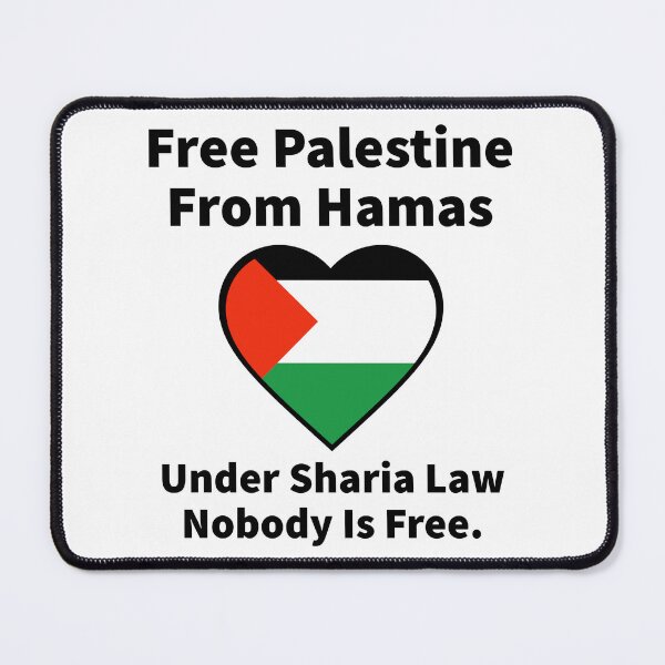 Item preview, Free Palestine, under Sharia law nobody is free designed and sold by Rachel the Artist .