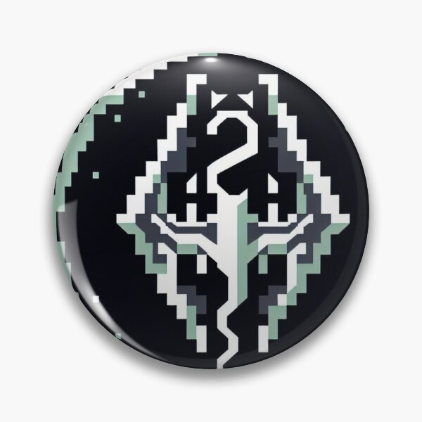 Item preview, Skyrim Pixel Art Logo designed and sold by Jake-Carter0.