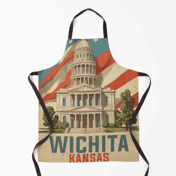 Item preview, Wichita Kansas USA Vintage Travel Tourism designed and sold by TravelersGems.