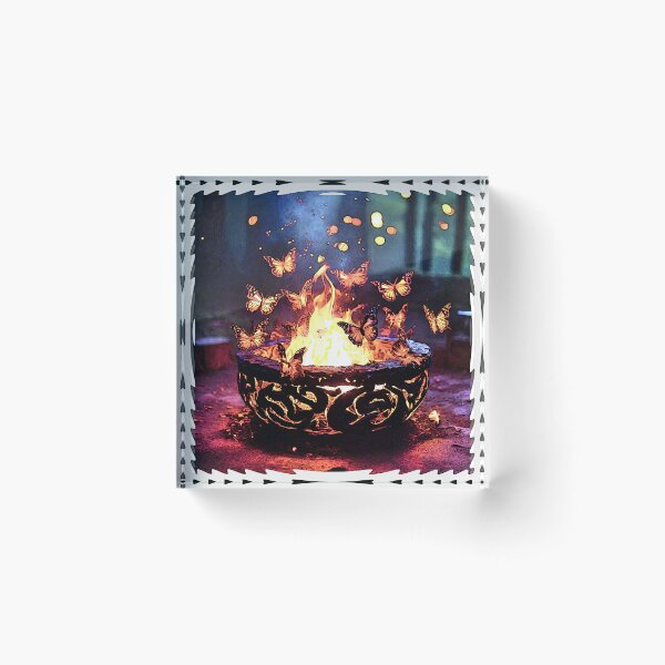 Item preview, Butterfly Firepit tileartwork 2024 designed and sold by tileartwork.