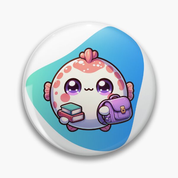 Item preview, Kawaii School Blowfish designed and sold by BassHeadMomma.