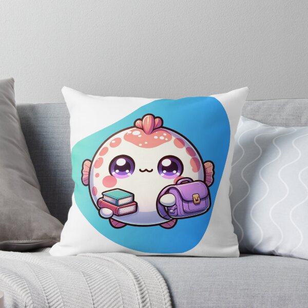 Item preview, Kawaii School Blowfish designed and sold by BassHeadMomma.