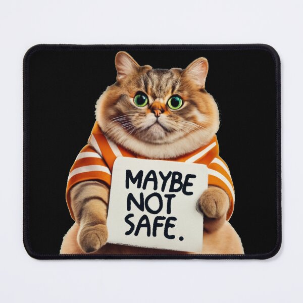 Item preview, Funny fluffy and sweet cat with paper card and funny text designed and sold by KrissGraphShop.