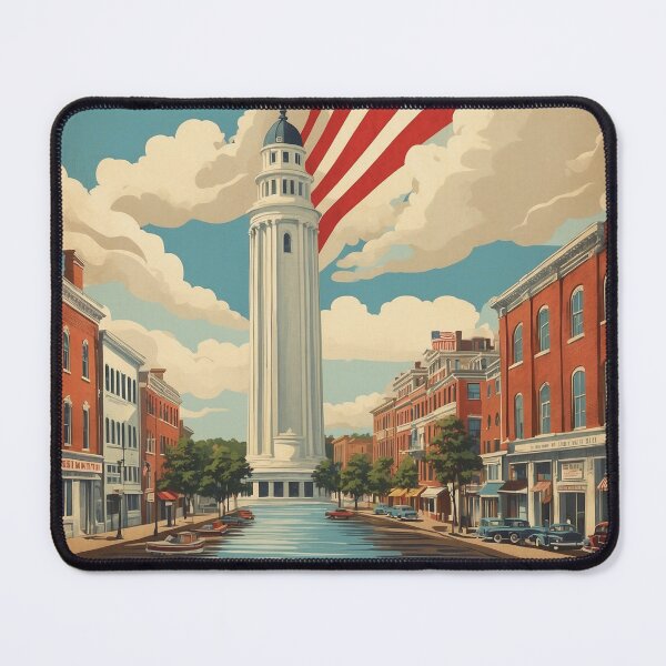 Item preview, Wilmington Delaware USA Vintage Travel Tourism designed and sold by TravelersGems.