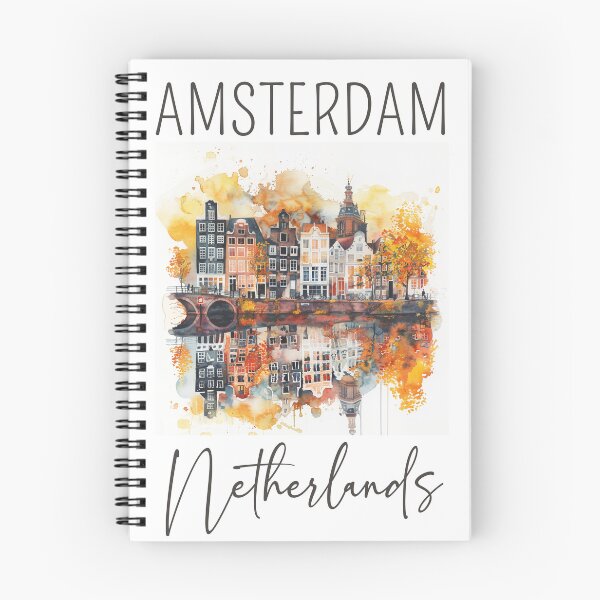 Item preview, A Watercolor Design of Amsterdam - Netherlands designed and sold by Sketch-Shack.