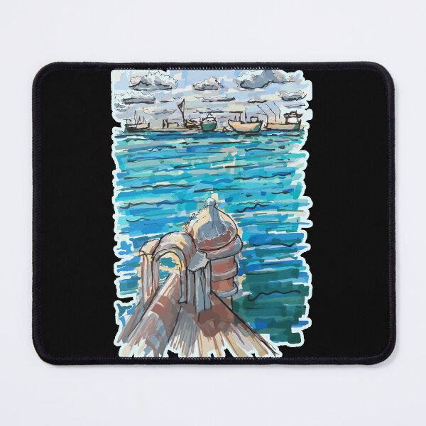 Item preview, Serene Waterscape in San Juan de Ulua, Veracruz designed and sold by JoseloRochaArt.