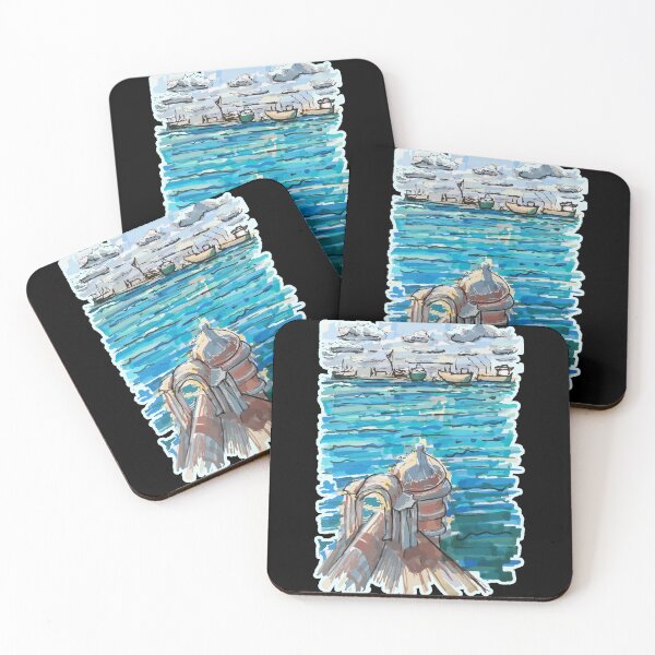 Item preview, Serene Waterscape in San Juan de Ulua, Veracruz designed and sold by JoseloRochaArt.