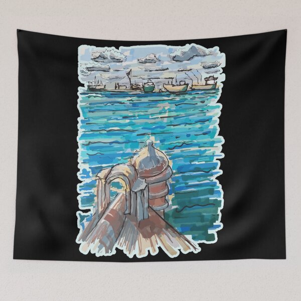 Item preview, Serene Waterscape in San Juan de Ulua, Veracruz designed and sold by JoseloRochaArt.