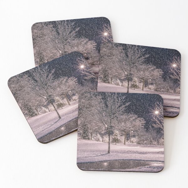 Item preview, Skating Trail at Sam Smith Park at Night designed and sold by jrtwynam.