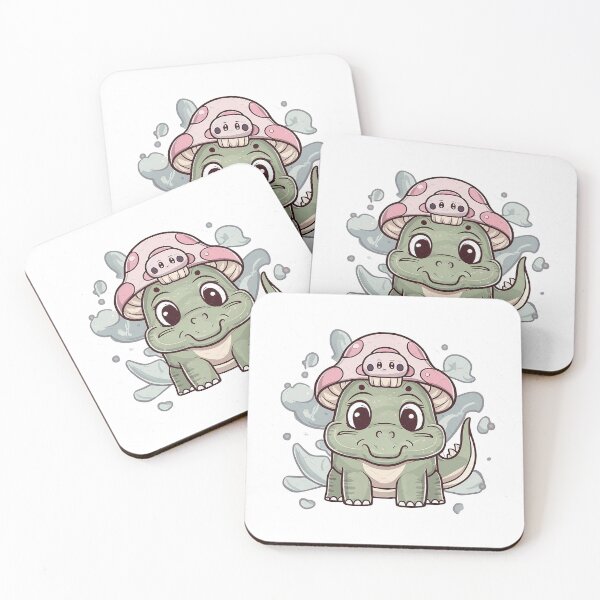 Item preview, Kawaii simple Mushroom Hat Dinosaur Brontosaurus  designed and sold by Verycutethings.