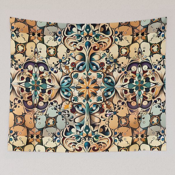 Item preview, Grand Fair Carousel Floral Tent Top Cymatics  designed and sold by Zeporas Castle.