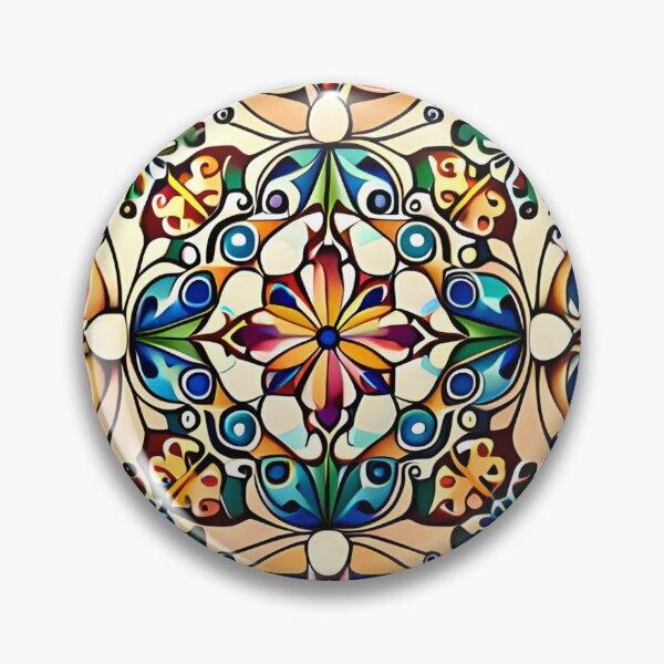 Item preview, Grand Fair Carousel Floral Stained Glass Cymatics  designed and sold by Zeporas Castle.