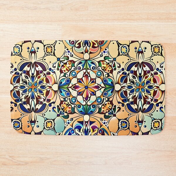 Item preview, Grand Fair Carousel Floral Stained Glass Cymatics  designed and sold by Zeporas Castle.