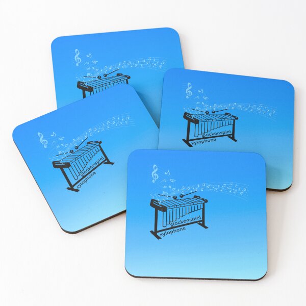 Item preview, Xylophone or Glockenspiel  Music Everywhere On Blue Gradient designed and sold by BrightrDayMusicArt.