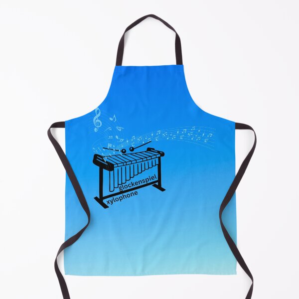 Item preview, Xylophone or Glockenspiel Music Everywhere On Blue Gradient designed and sold by BrightrDayMusicArt.