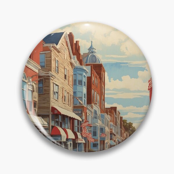 Item preview, Woodbridge New Jersey USA Vintage Travel Tourism  designed and sold by TravelersGems.