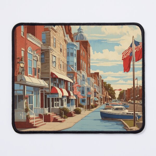Item preview, Woodbridge New Jersey USA Vintage Travel Tourism designed and sold by TravelersGems.