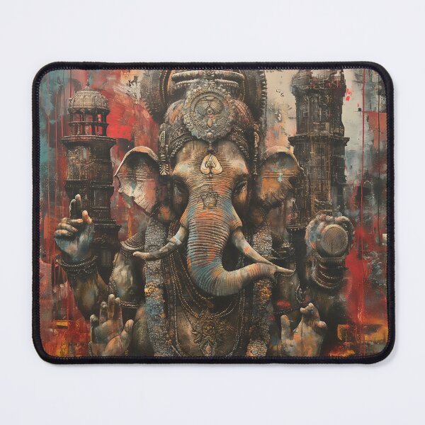 Item preview, Ganesha in a gritty dieselpunk city designed and sold by deepglitchart.