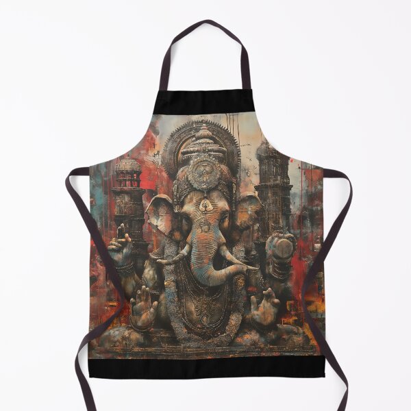 Item preview, Ganesha in a gritty dieselpunk city designed and sold by deepglitchart.
