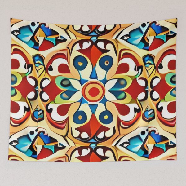 Item preview, Grand Fair Carousel Pansy Floral Mandala Cymatics  designed and sold by Zeporas Castle.
