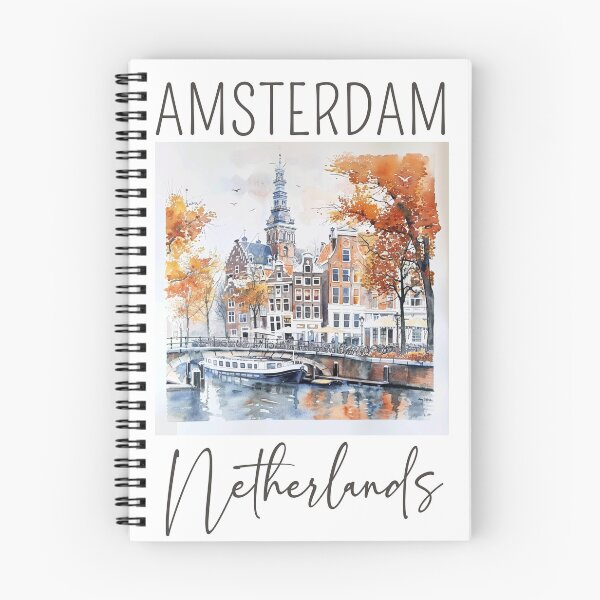 Item preview, A Watercolor Design of Amsterdam - Netherlands designed and sold by Sketch-Shack.