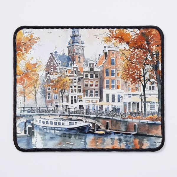 Item preview, A Watercolor Design of Amsterdam - Netherlands designed and sold by Sketch-Shack.