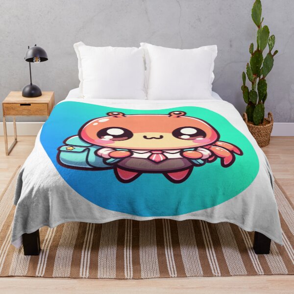 Aperçu de l'œuvre Crabe d'école Kawaii créée et vendue par BassHeadMomma.
