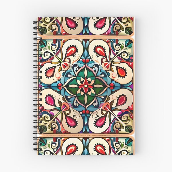 Item preview, Romantic Red Moorish Storybook Enchanted Carousel Castle Pattern designed and sold by Zeporas Castle.