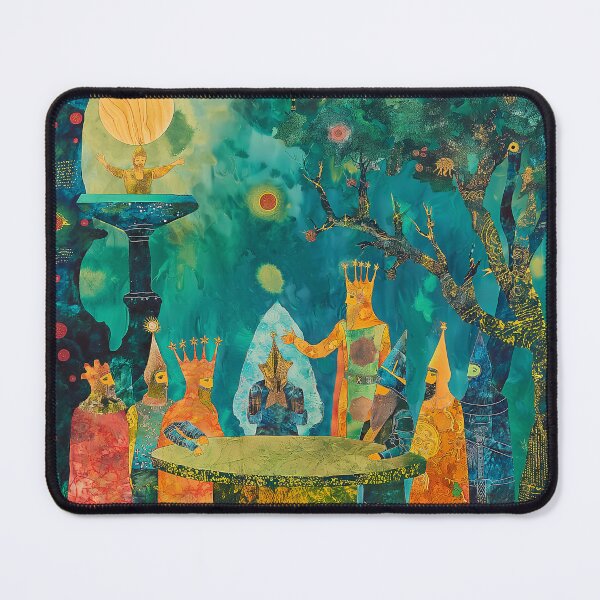 Item preview, King Arthur and the Knights of the Round Table - Outsider Art designed and sold by deepglitchart.