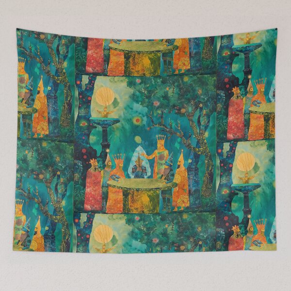 Item preview, King Arthur and the Knights of the Round Table - Outsider Art designed and sold by deepglitchart.