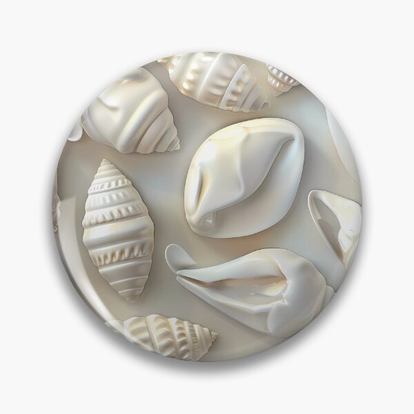 Item preview, "White Cowrie Shells Pattern" designed and sold by Art-Vortex-fr.