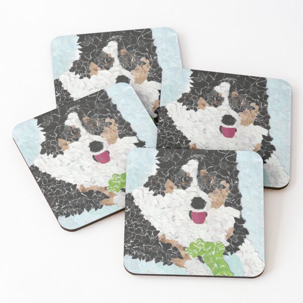 Item preview, Dog Artwork Collage ¨Like a torn paper collage, each wagging tail tells a story of resilience and unconditional affection¨. designed and sold by Artsymirveras.